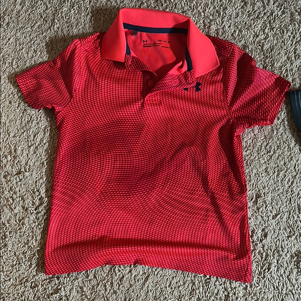 Under Armour Kids Red Polo Shirt